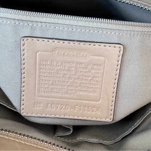 Coach Gallery Tan Leather Tote Bag – Style F11524 - Picture 8 of 16